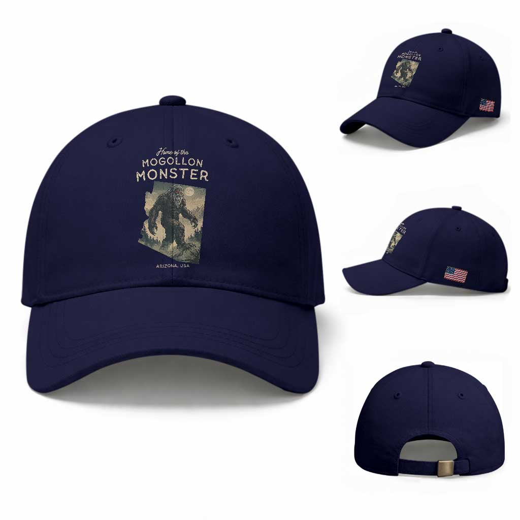 Arizona Cryptid Lover Baseball Cap Home Of The Mogollon Monster TS12 Baseball Cap Universal Fit Dark Blue Print Your Wear