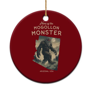 Arizona Cryptid Lover Ceramic Ornament Home Of The Mogollon Monster TS12 1pc Red Print Your Wear