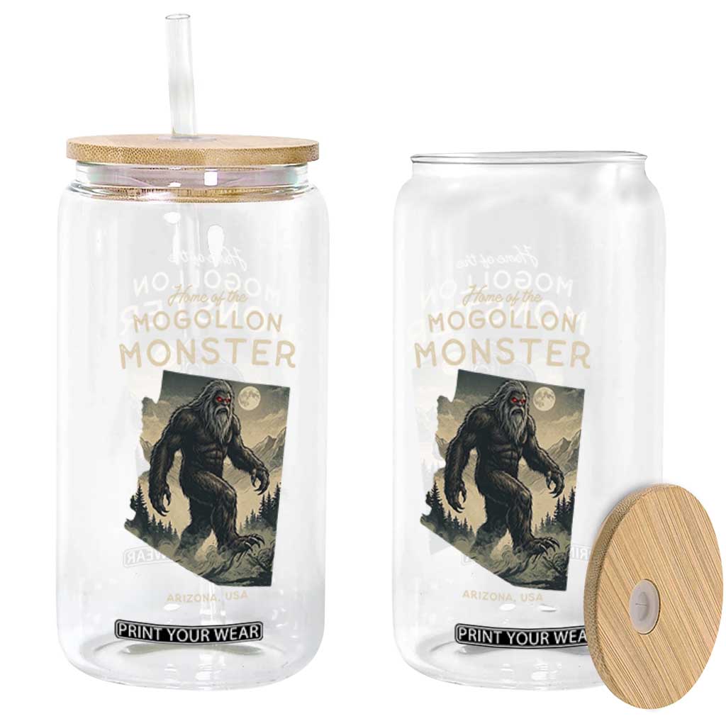 Arizona Cryptid Lover Glass Can Home Of The Mogollon Monster