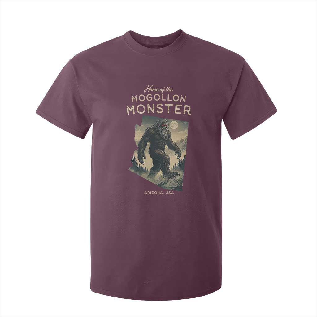 Arizona Cryptid Lover T Shirt For Kid Home Of The Mogollon Monster TS12 Maroon Print Your Wear