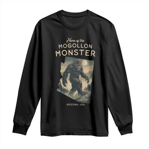 Arizona Cryptid Lover Long Sleeve Shirt Home Of The Mogollon Monster TS12 Black Print Your Wear