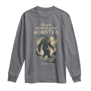 Arizona Cryptid Lover Long Sleeve Shirt Home Of The Mogollon Monster TS12 Charcoal Print Your Wear