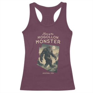 Arizona Cryptid Lover Racerback Tank Top Home Of The Mogollon Monster TS12 Maroon Print Your Wear