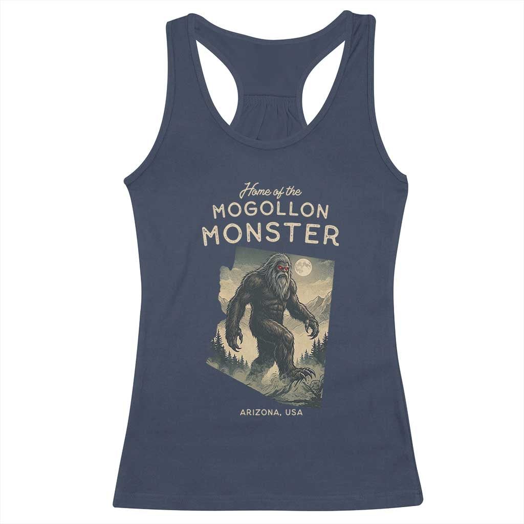 Arizona Cryptid Lover Racerback Tank Top Home Of The Mogollon Monster TS12 Navy Print Your Wear