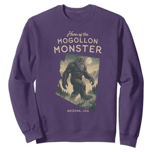 Arizona Cryptid Lover Sweatshirt Home Of The Mogollon Monster TS12 Purple Print Your Wear