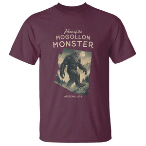 Arizona Cryptid Lover T Shirt Home Of The Mogollon Monster TS12 Maroon Print Your Wear