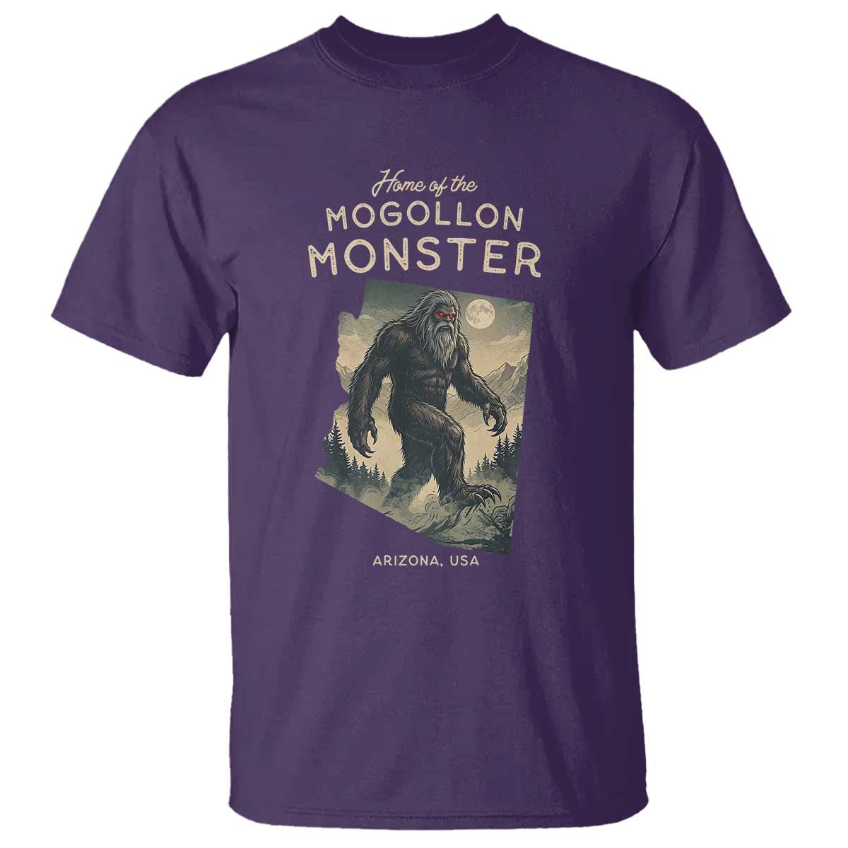 Arizona Cryptid Lover T Shirt Home Of The Mogollon Monster TS12 Purple Print Your Wear