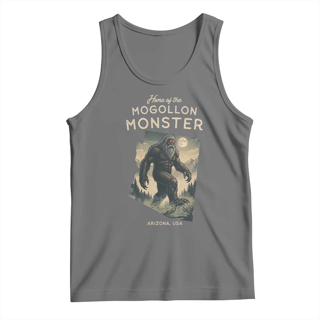 Arizona Cryptid Lover Tank Top Home Of The Mogollon Monster TS12 Black Heather Print Your Wear