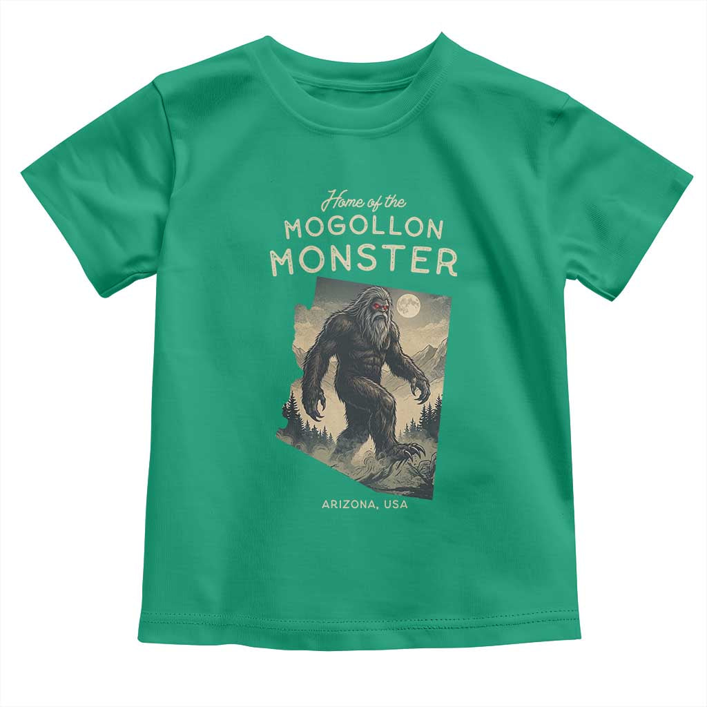 Arizona Cryptid Lover Toddler T Shirt Home Of The Mogollon Monster TS12 Irish Green Print Your Wear