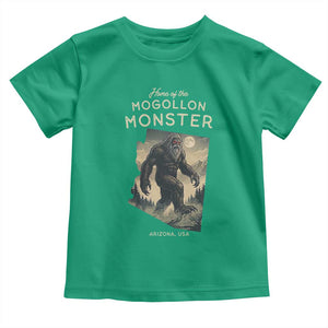 Arizona Cryptid Lover Toddler T Shirt Home Of The Mogollon Monster TS12 Irish Green Print Your Wear