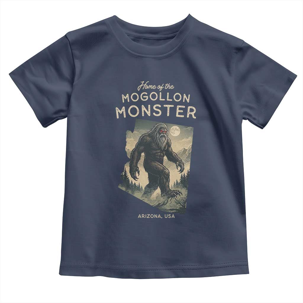 Arizona Cryptid Lover Toddler T Shirt Home Of The Mogollon Monster TS12 Navy Print Your Wear