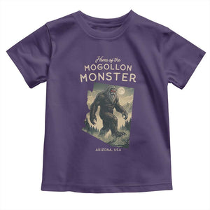 Arizona Cryptid Lover Toddler T Shirt Home Of The Mogollon Monster TS12 Purple Print Your Wear