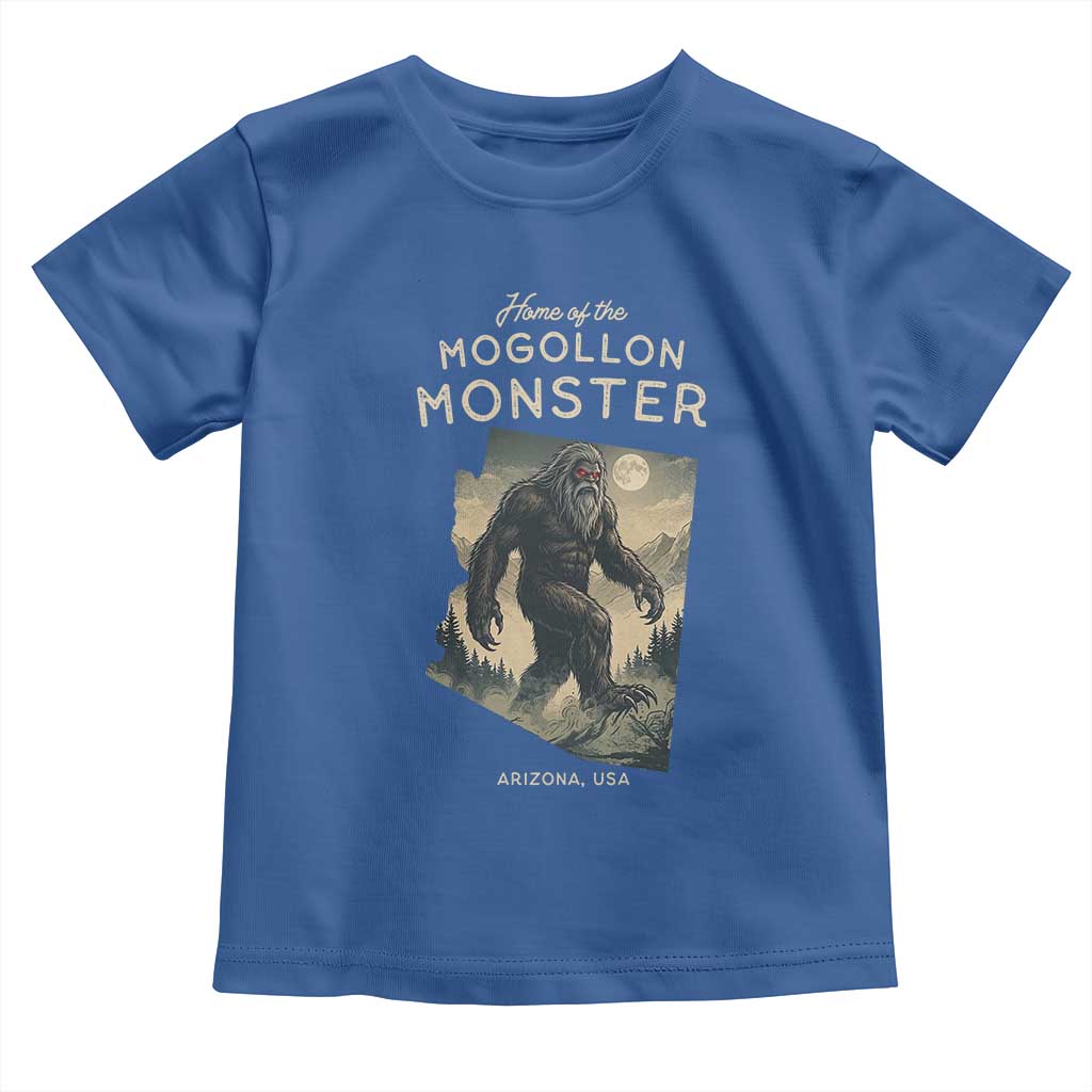 Arizona Cryptid Lover Toddler T Shirt Home Of The Mogollon Monster TS12 Royal Blue Print Your Wear