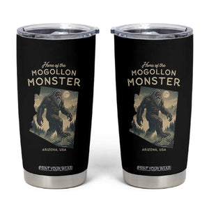 Arizona Cryptid Lover Tumbler Cup Home Of The Mogollon Monster TS12 Black Print Your Wear