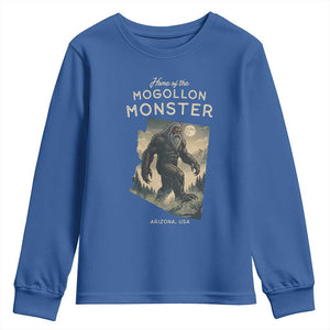 Arizona Cryptid Lover Youth Sweatshirt Home Of The Mogollon Monster TS12 Royal Blue Print Your Wear