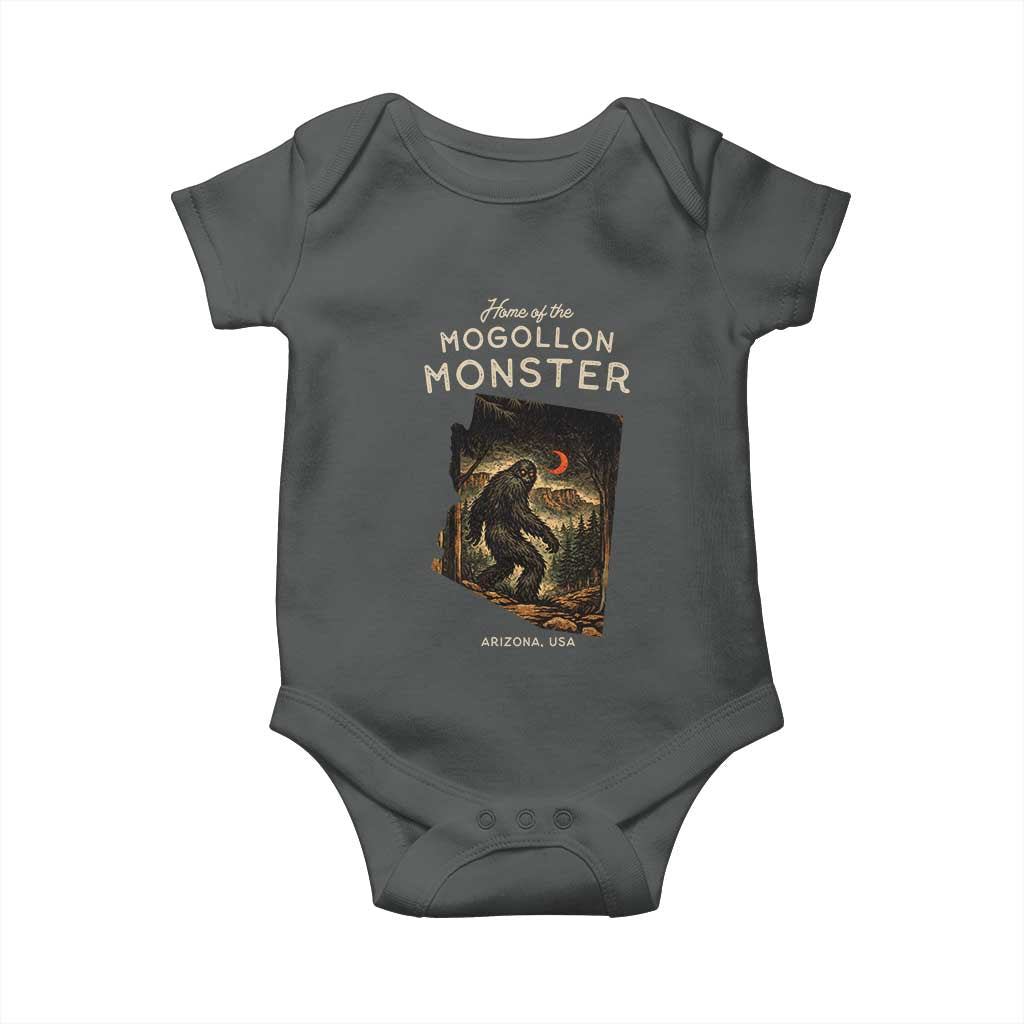 Mogollon Monster Arizona Baby Onesie Home Of The Cryptid Lover TS12 Dark Heather Print Your Wear