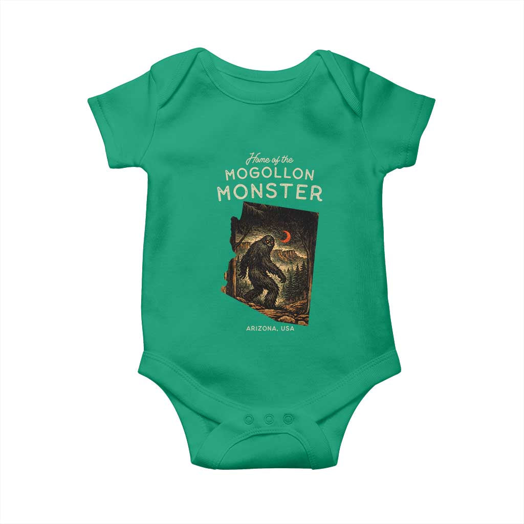 Mogollon Monster Arizona Baby Onesie Home Of The Cryptid Lover TS12 Irish Green Print Your Wear