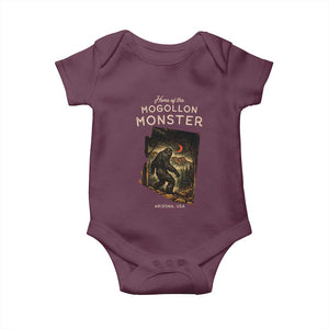 Mogollon Monster Arizona Baby Onesie Home Of The Cryptid Lover TS12 Maroon Print Your Wear