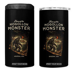 Mogollon Monster Arizona 4 in 1 Can Cooler Tumbler Home Of The Cryptid Lover TS12 One Size: 16 oz Black Print Your Wear