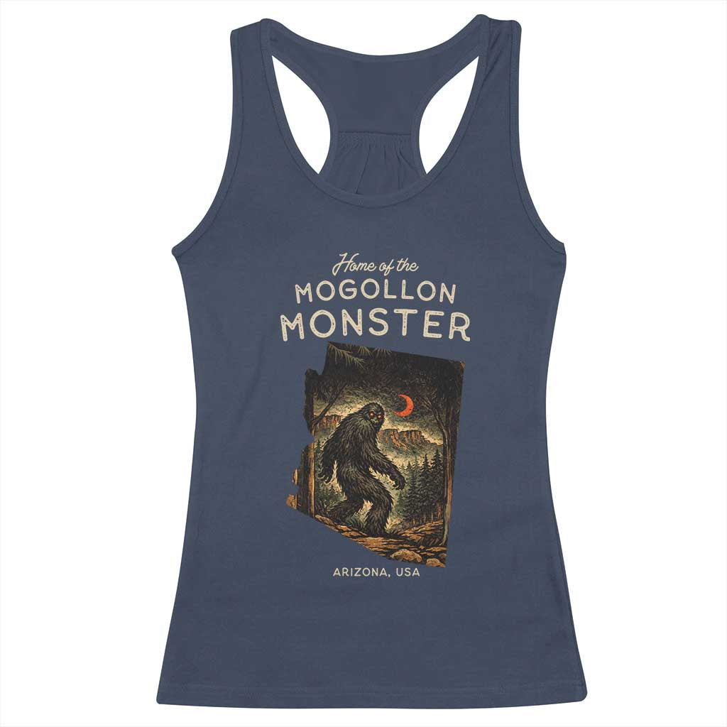 Mogollon Monster Arizona Racerback Tank Top Home Of The Cryptid Lover TS12 Navy Print Your Wear