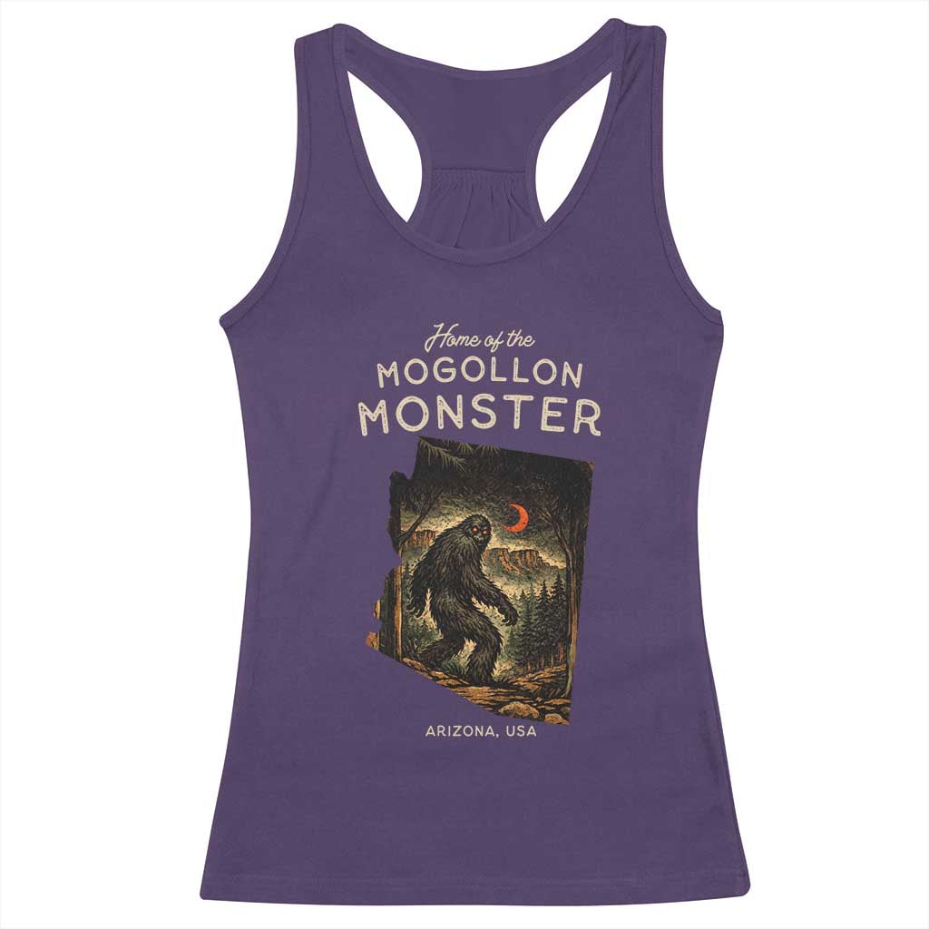 Mogollon Monster Arizona Racerback Tank Top Home Of The Cryptid Lover TS12 Purple Print Your Wear
