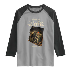 Mogollon Monster Arizona Raglan Shirt Home Of The Cryptid Lover TS12 Sport Gray Black Print Your Wear