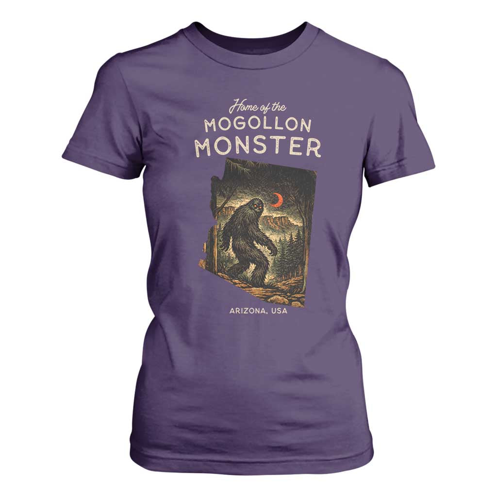 Mogollon Monster Arizona T Shirt For Women Home Of The Cryptid Lover TS12 Purple Print Your Wear