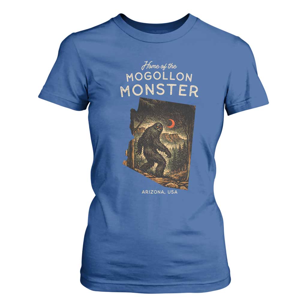 Mogollon Monster Arizona T Shirt For Women Home Of The Cryptid Lover TS12 Royal Blue Print Your Wear