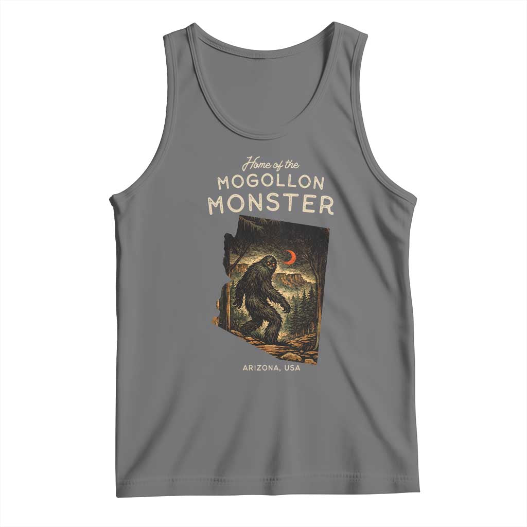 Mogollon Monster Arizona Tank Top Home Of The Cryptid Lover TS12 Black Heather Print Your Wear