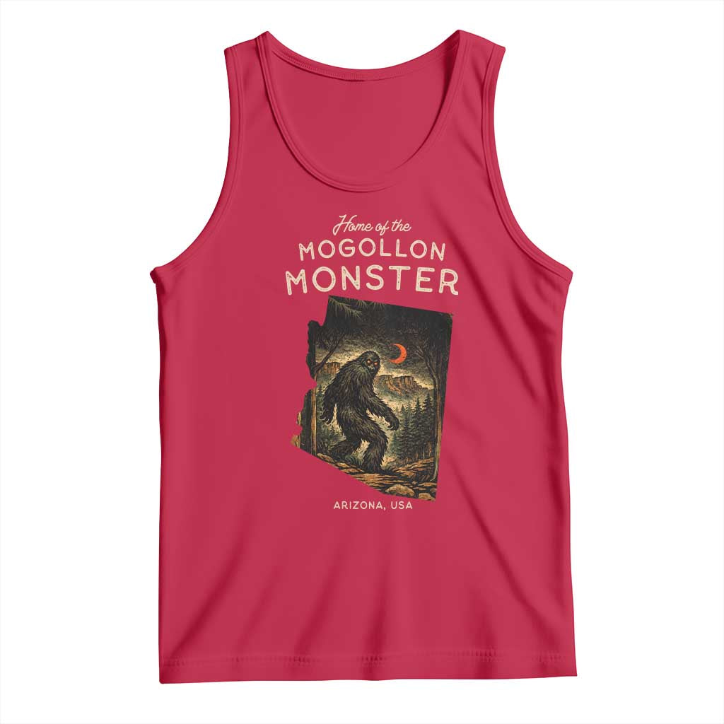 Mogollon Monster Arizona Tank Top Home Of The Cryptid Lover TS12 Red Print Your Wear