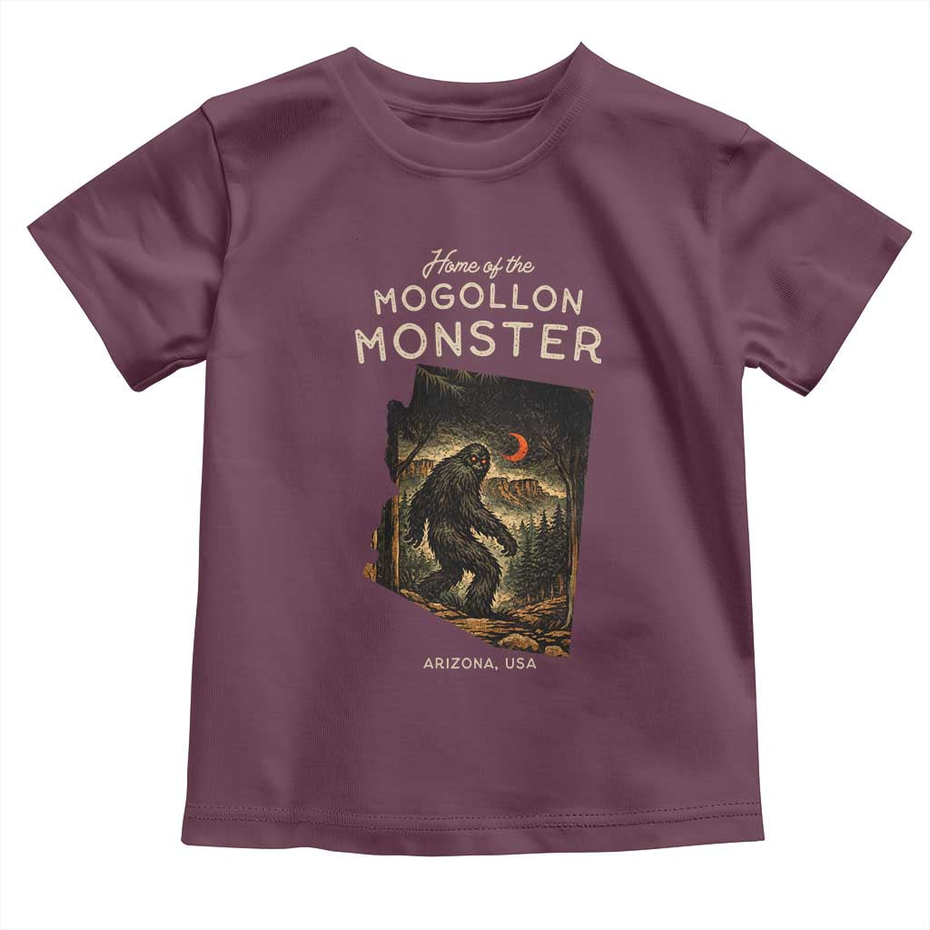 Mogollon Monster Arizona Toddler T Shirt Home Of The Cryptid Lover TS12 Maroon Print Your Wear