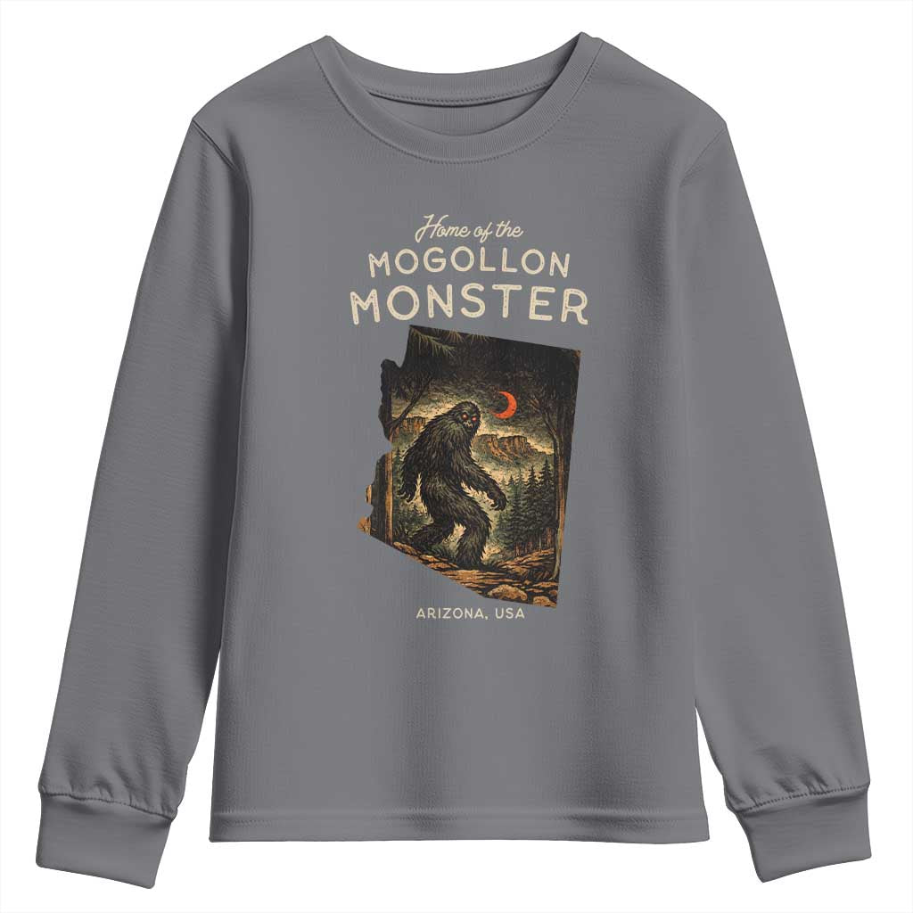 Mogollon Monster Arizona Youth Sweatshirt Home Of The Cryptid Lover TS12 Charcoal Print Your Wear