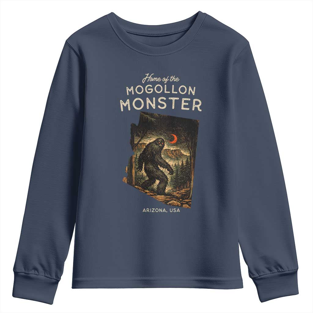 Mogollon Monster Arizona Youth Sweatshirt Home Of The Cryptid Lover TS12 Navy Print Your Wear