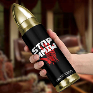 Indigenous Women Awareness Bullet Tumbler Stop MMIW Red Handprint Graphic TS12 Print Your Wear