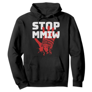 Indigenous Women Awareness Hoodie Stop MMIW Red Handprint Graphic TS12 Black Print Your Wear