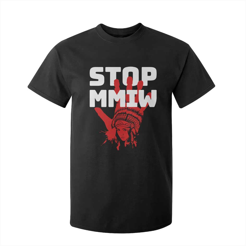 Indigenous Women Awareness T Shirt For Kid Stop MMIW Red Handprint Graphic TS12 Black Print Your Wear