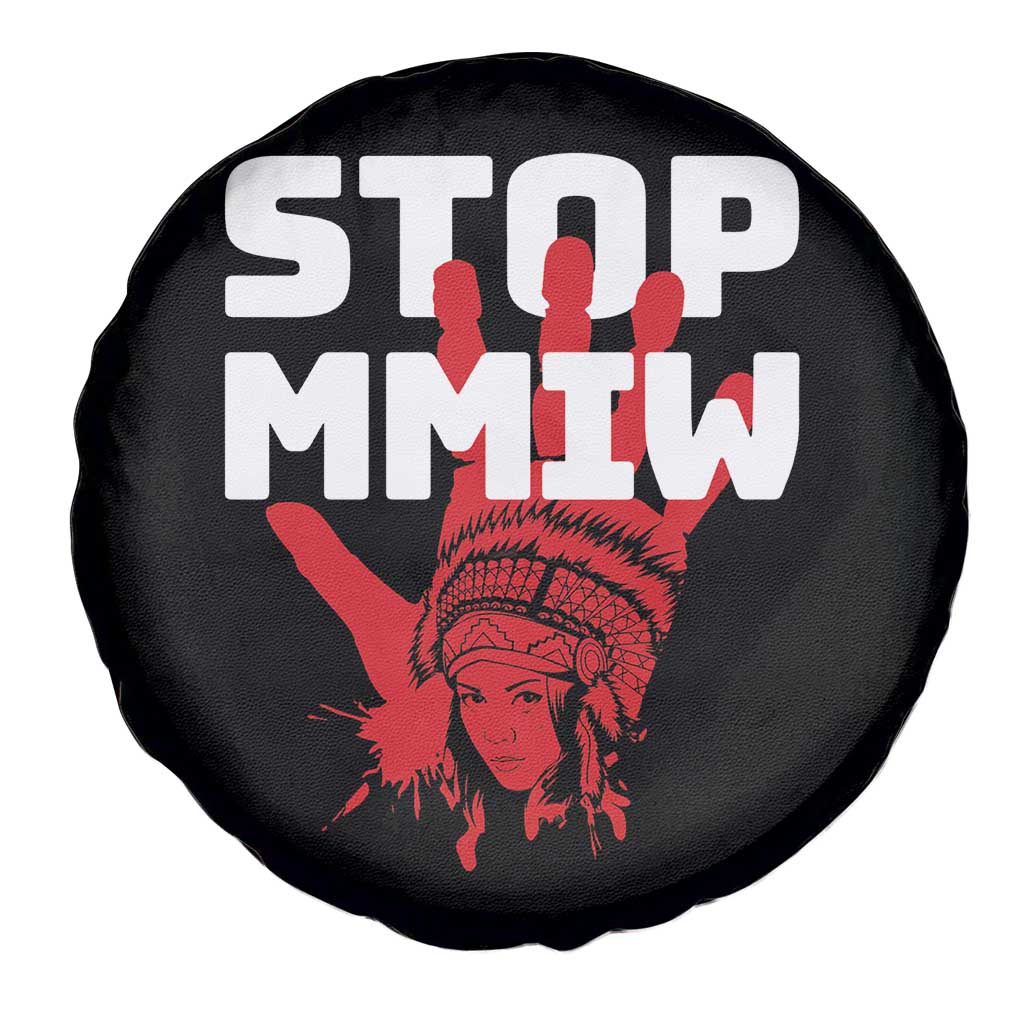 Indigenous Women Awareness Spare Tire Cover Stop MMIW Red Handprint Graphic TS12 Print Your Wear