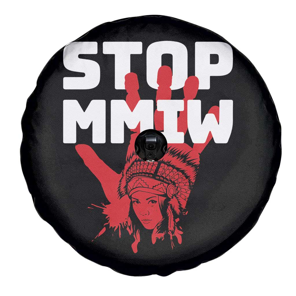 Indigenous Women Awareness Spare Tire Cover Stop MMIW Red Handprint Graphic TS12 Print Your Wear