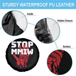 Indigenous Women Awareness Spare Tire Cover Stop MMIW Red Handprint Graphic TS12 Print Your Wear