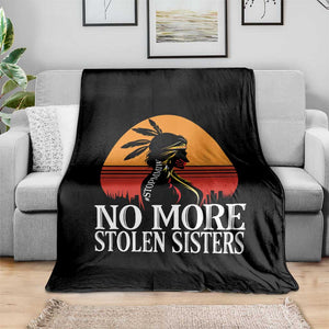 MMIW Awareness Throw Blanket No More Stolen Sisters Native American Gift TS12 Print Your Wear