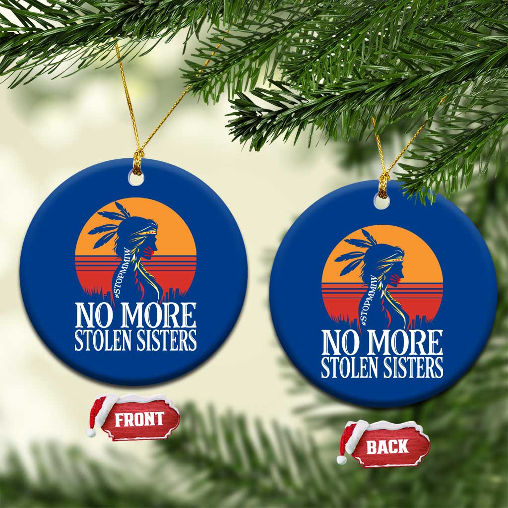 MMIW Awareness Ceramic Ornament No More Stolen Sisters Native American Gift TS12 1pc Blue Print Your Wear