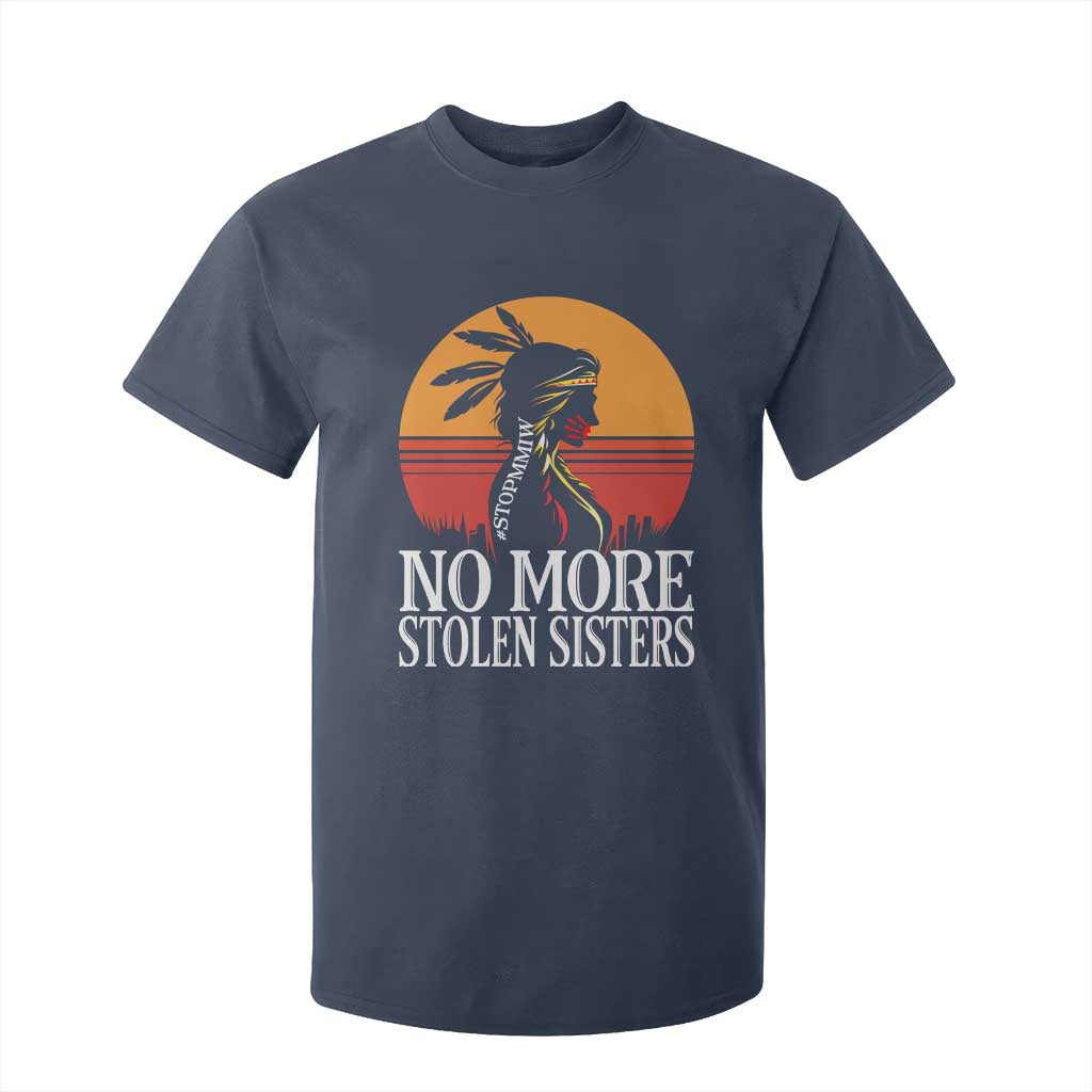 MMIW Awareness T Shirt For Kid No More Stolen Sisters Native American Gift TS12 Navy Print Your Wear