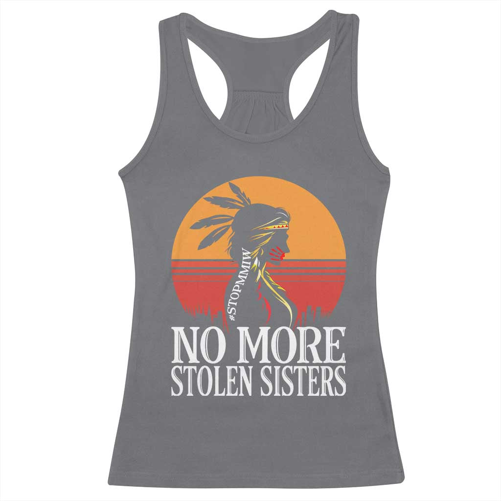 MMIW Awareness Racerback Tank Top No More Stolen Sisters Native American Gift TS12 Charcoal Print Your Wear