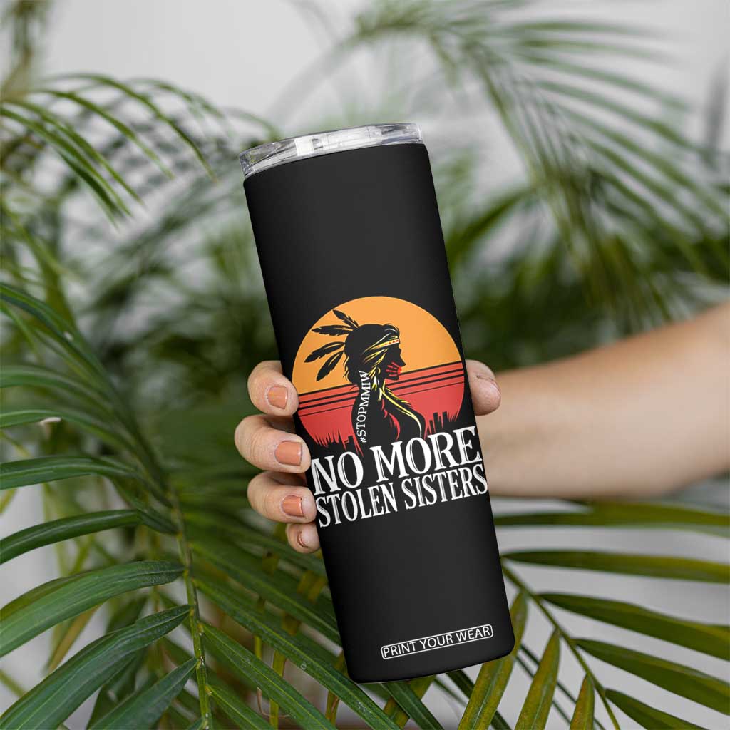 MMIW Awareness Skinny Tumbler No More Stolen Sisters Native American Gift TS12 Print Your Wear