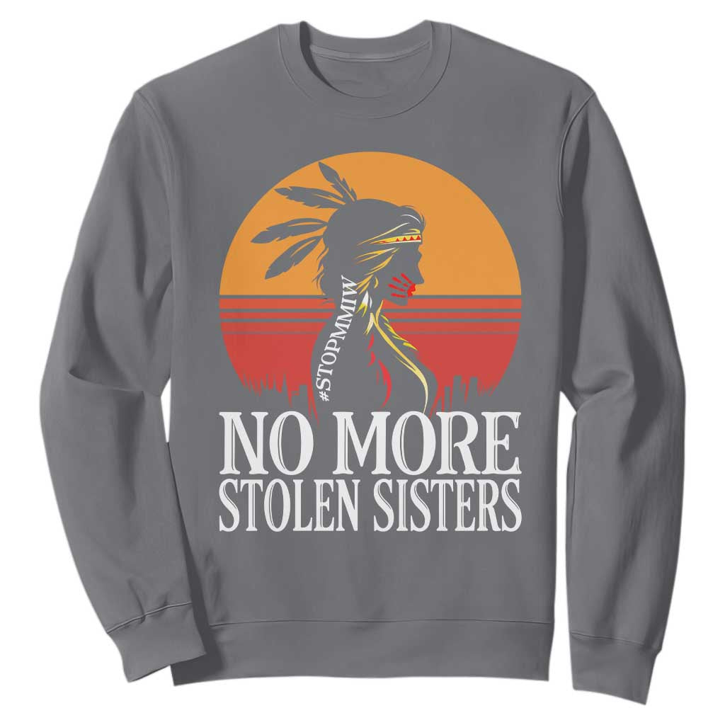 MMIW Awareness Sweatshirt No More Stolen Sisters Native American Gift TS12 Charcoal Print Your Wear
