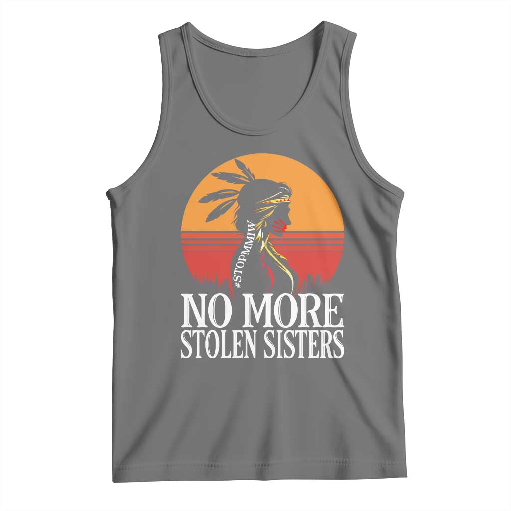 MMIW Awareness Tank Top No More Stolen Sisters Native American Gift TS12 Black Heather Print Your Wear