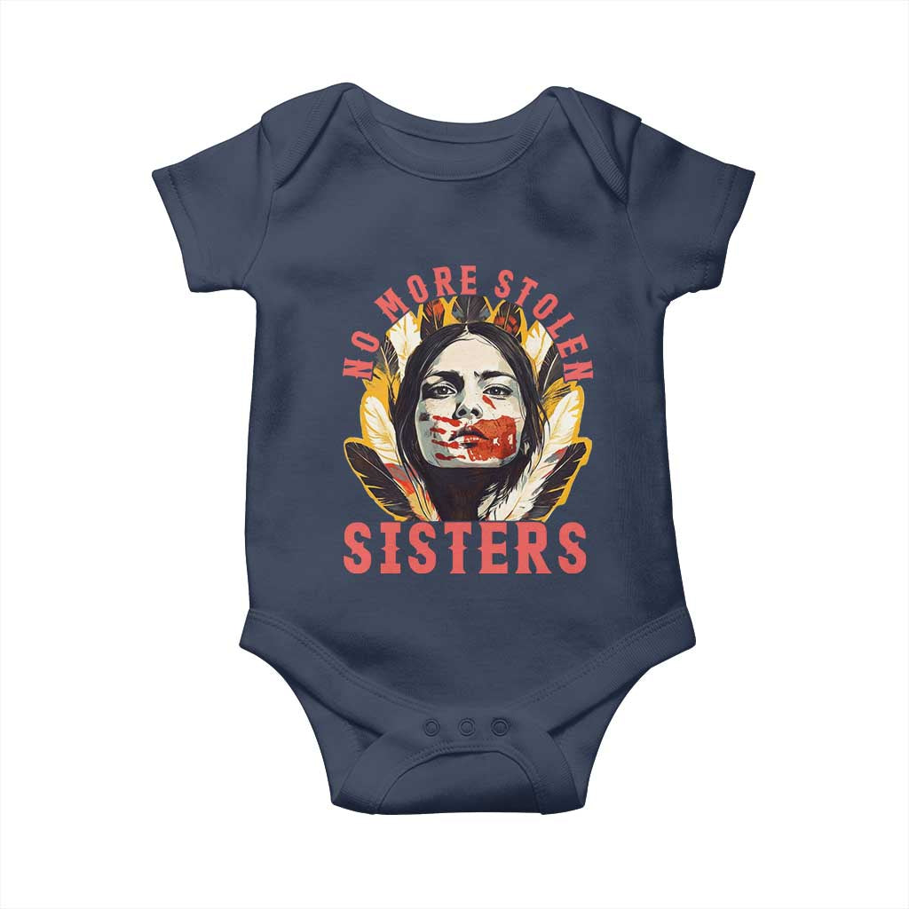 Native American Awareness Gift Baby Onesie No More Stolen Sisters MMIW Support TS12 Navy Print Your Wear