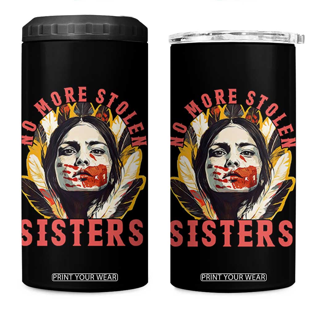 Native American Awareness Gift 4 in 1 Can Cooler Tumbler No More Stolen Sisters MMIW Support TS12 One Size: 16 oz Black Print Your Wear