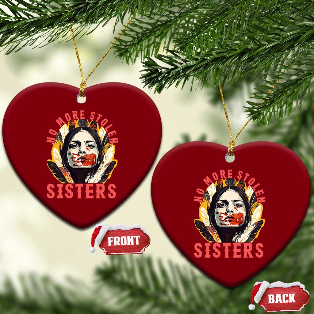 Native American Awareness Gift Ceramic Ornament No More Stolen Sisters MMIW Support TS12 Print Your Wear
