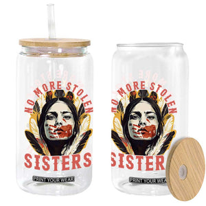 Native American Awareness Gift Glass Can No More Stolen Sisters MMIW Support TS12 Print Your Wear